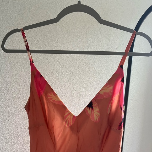 PATBO x REVOLVE | Chic Floral Carmen Ruffle Slip Dress in Floral Print | Size 4 - Picture 4 of 10